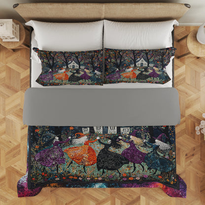 Pajabear 3 Pieces Duvet Cover Set Beautiful Witchy Woman